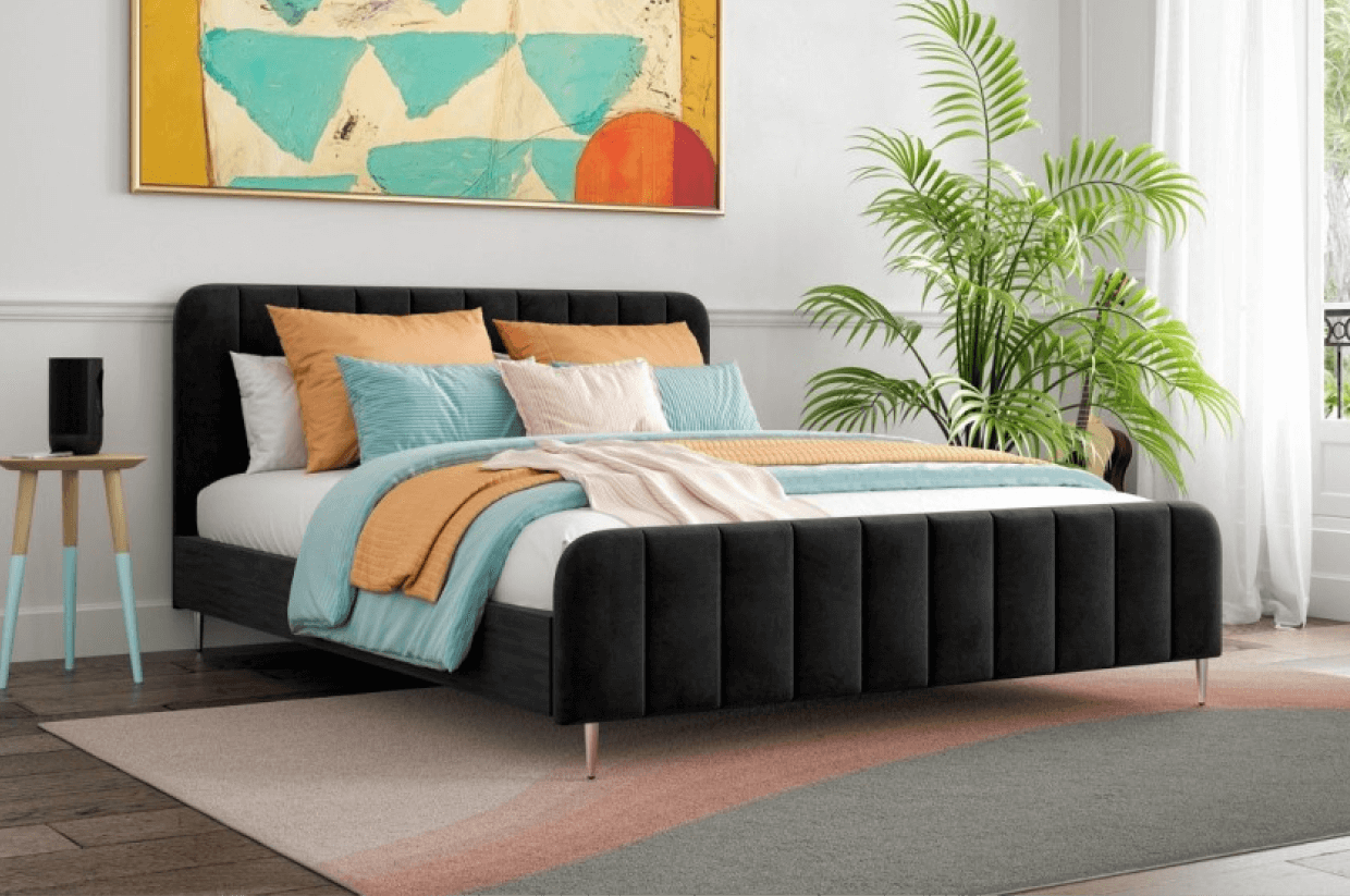 Fleur Black Bed Frame