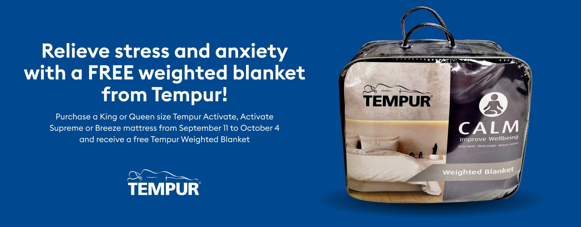 Free Tempur Weighted Blanket